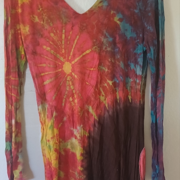 Women's Long Sleeve Tie Dye Dress size Small - Picture 3 of 5